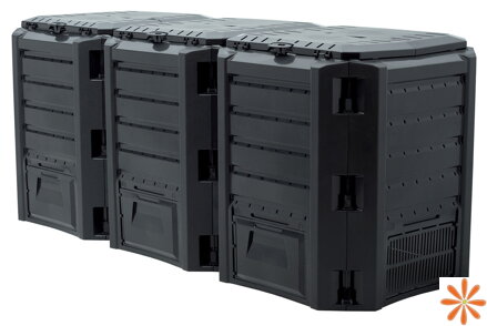 Kompostér MODULE COMPOGREEN 1200 l - barva: černá