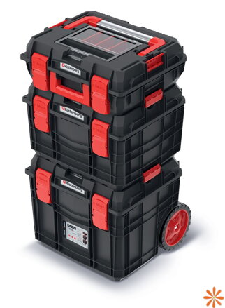 Set kufrů na nářadí C BLOCK ALU LOG 45x38x84,5 cm - barva: černá