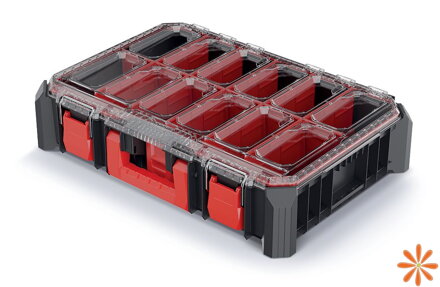 Organizér X BLOCK BRIDGE s přepážkami 543x368x122 mm - barva: černá