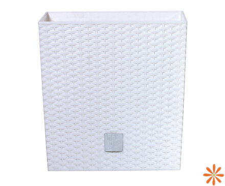 Květináč RATO LOW s vkladem 40 cm - barva: bílá