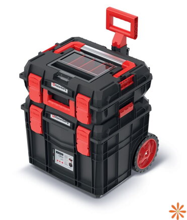 Set kufrů na nářadí C BLOCK PRO/ALU LOG SET 45x38x54,5cm - barva: černá