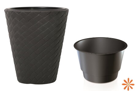 Květináč MATUBA s vkladem 30 cm - barva: antracit