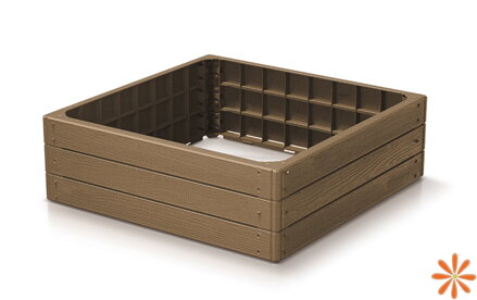 Vyvýšený záhon BASE WOODY ECO WOOD 75,6 cm - barva: naturo ECO