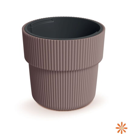 Květináč MILLY s vkladem 29,9 cm - barva: marsala