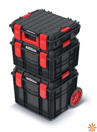 Set kufrů na nářadí C BLOCK PRO SET 45x38x80 cm - barva: černá