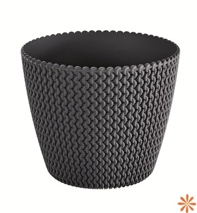 Květináč SPLOFY 13 cm - barva: antracit