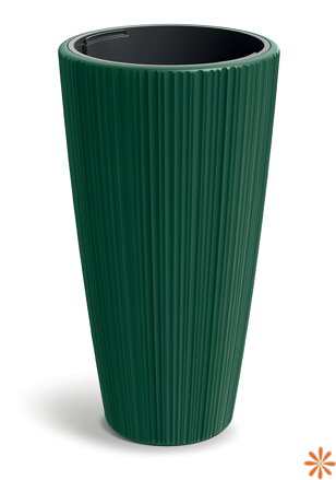 Květináč ORO 39 cm - barva: tmavě zelená
