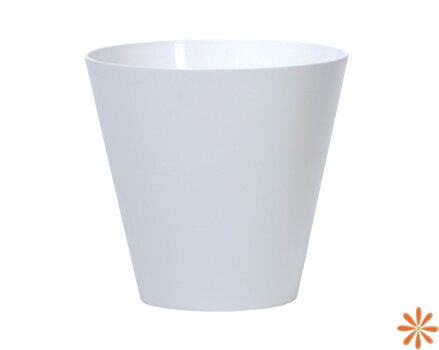 Květináč TUBUS 20 cm - barva: bílá
