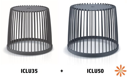 Set 2 univerzálních košů CLUBO 35+50l - barva: antracit