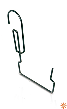 Kovový  držák na truhlíky AGROHANG 23 cm - barva: černá