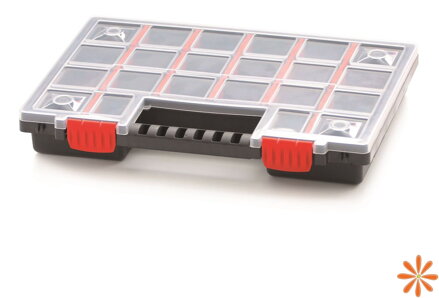 Plastový organizér 22 přihrádek (přepážky) NORS 344x249x50 mm