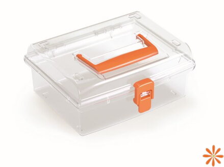 Plastový organizér NUF LOW 195x174x85 mm - barva: oranžová