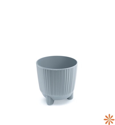 Květináč s nožičkami RYFO N 10,7 cm  - barva: světle šedá