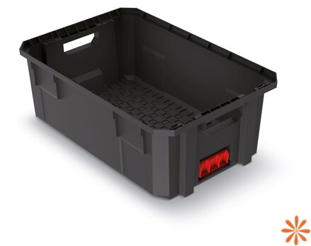 Modulární přepravní box X BLOCK PRO 544x362x200 mm - barva: černá