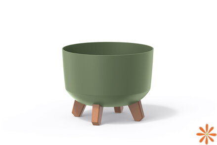 Květináč GRACIA STANDARD 23,5 cm - barva: zemitě zelená