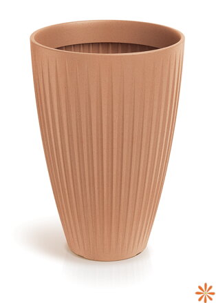 Květináč LATIA ROUND HIGH 40 cm - barva: terakota