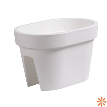 Květináč na zábradlí LOFLY RAILING 39,6 cm - barva: bílá