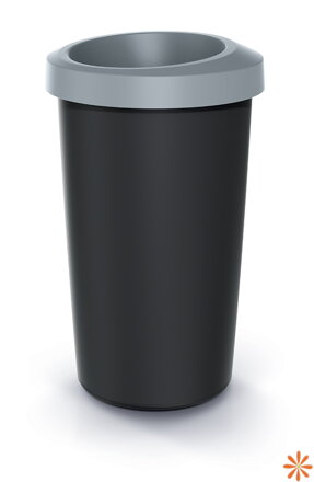 Odpadkový koš COMPACTA R DROP - objem: 25 l, barva: světle šedá