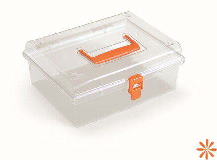 Plastový organizér NUF LOW 245x214x100 mm - barva: oranžová