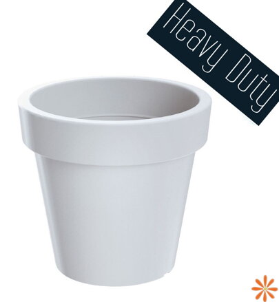 Květináč LEXO ROUND 60 cm - barva: bílá