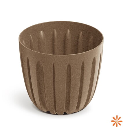 Květináč WARIO ECO WOOD 16,8 cm - barva: naturo eco