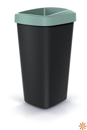 Odpadkový koš COMPACTA Q DROP - objem: 25 l, barva: světle zelená