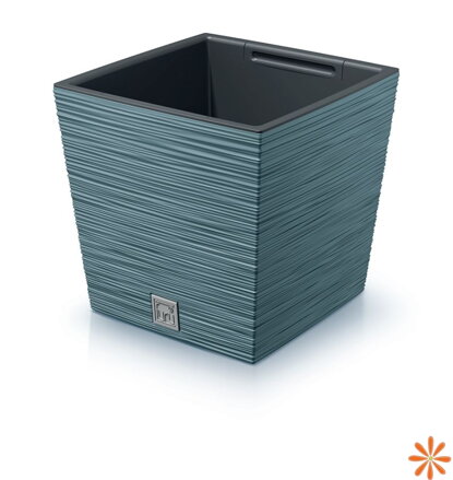 Květináč FURU SQUARE LOW 24 cm - barva:  skandinávská modrá