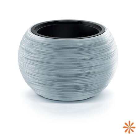 Květináč FURU BOWL s vkladem 37,8 cm - barva: světle šedá