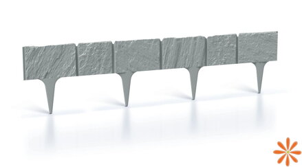 Travní lem GARDEN STONE 390 cm - barva: beton