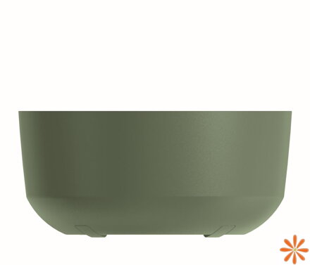 Květináč GRACIA LOW 23,8 cm - barva: zemitě zelená