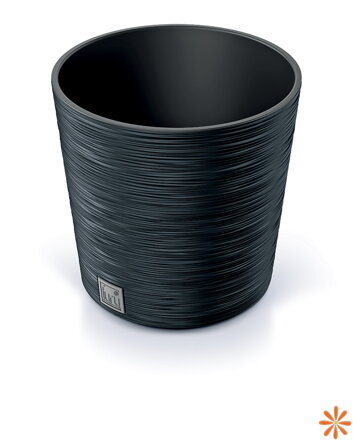Květináč FURU ROUND 25 cm - barva: antracit