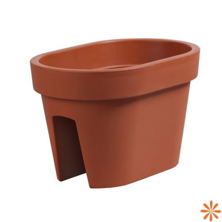 Květináč na zábradlí LOFLY RAILING 39,6 cm - barva: terakota