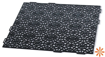 Dlaždice zahradní MOSAIC 39,7x39,7 cm - barva: černá
