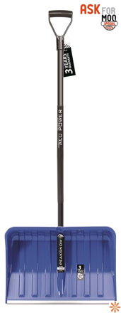 Lopata na sníh ALPINUS ERGOMETAL modrá (ergonomická násada)