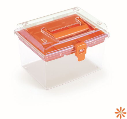 Plastový organizér NUF HIGH 195x174x135 mm - barva: oranžová