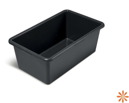 Maltovník CONTAINER hranatý - objem: 60 l, barva: černá