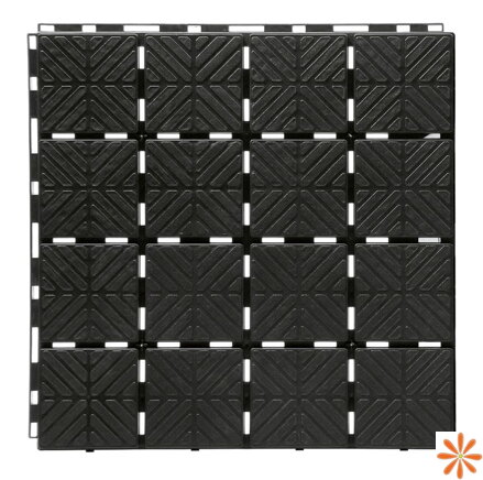 Dlaždice zahradní EASY SQUARE 40x40cm - 1,5m2 - barva: černá