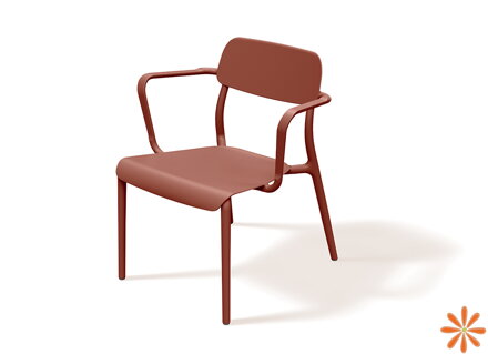 Křeslo RIMO 620x625x748 - barva: pálená cihla