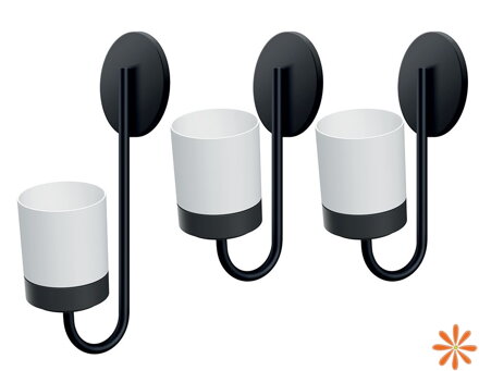 Sada tří květináčů na zeď 2+1 BLOOMIE HANGER SET - barva: bílá