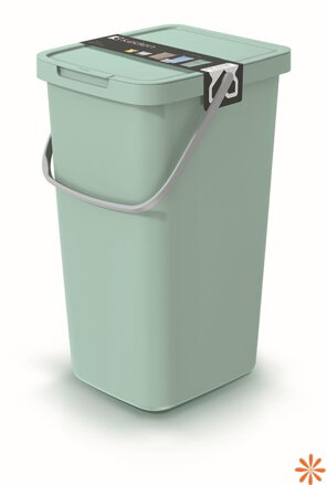 Odpadkový koš SYSTEMA Q COLLECT - objem: 25 l, barva: světle zelená