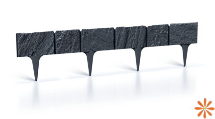 Travní lem GARDEN STONE 390 cm - barva: antracit