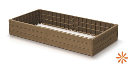 Vyvýšený záhon BASE WOODY ECO WOOD 149,2 cm - barva: naturo ECO