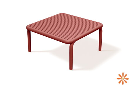 Konferenční stolek BRENE 795x795x405 - barva: retro červená
