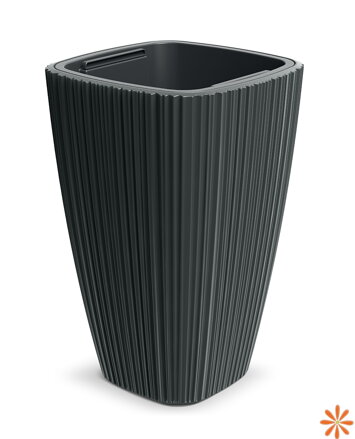 Květináč ORO 29 cm - barva: tmavě šedá