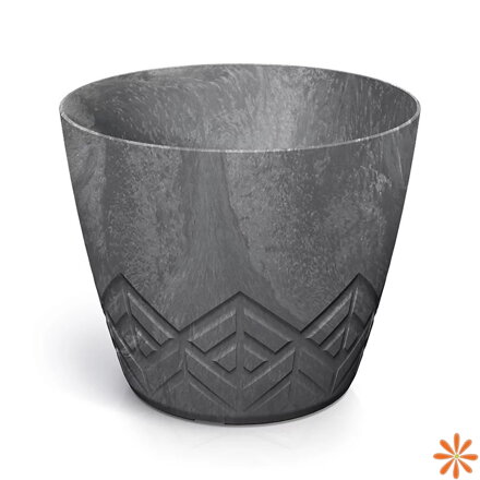 Květináč ARECO BETON EFFECT 17,8 cm - barva: marengo