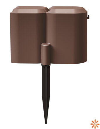 Palisada zahradní SNAIL 190 cm - barva: hnědá