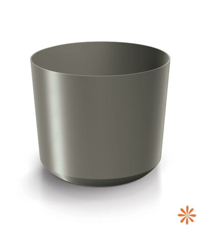 Květináč TUBO 17,8 cm - barva: platinová
