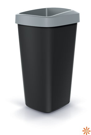 Odpadkový koš COMPACTA Q DROP  - objem: 25 l, barva: světle šedá
