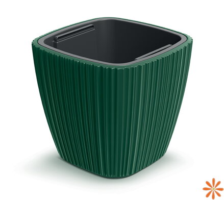 Květináč ORO 29 cm - barva: tmavě zelená