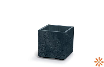 Květináč SIERRA SQUARE BETON EFFECT 28,8 cm - barva: antracit